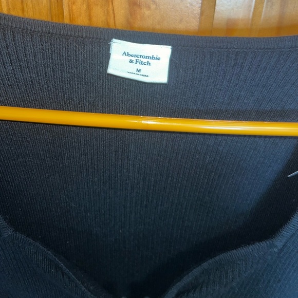 Abercrombie & Fitch black sweater bodysuit size medium - Picture 7 of 15